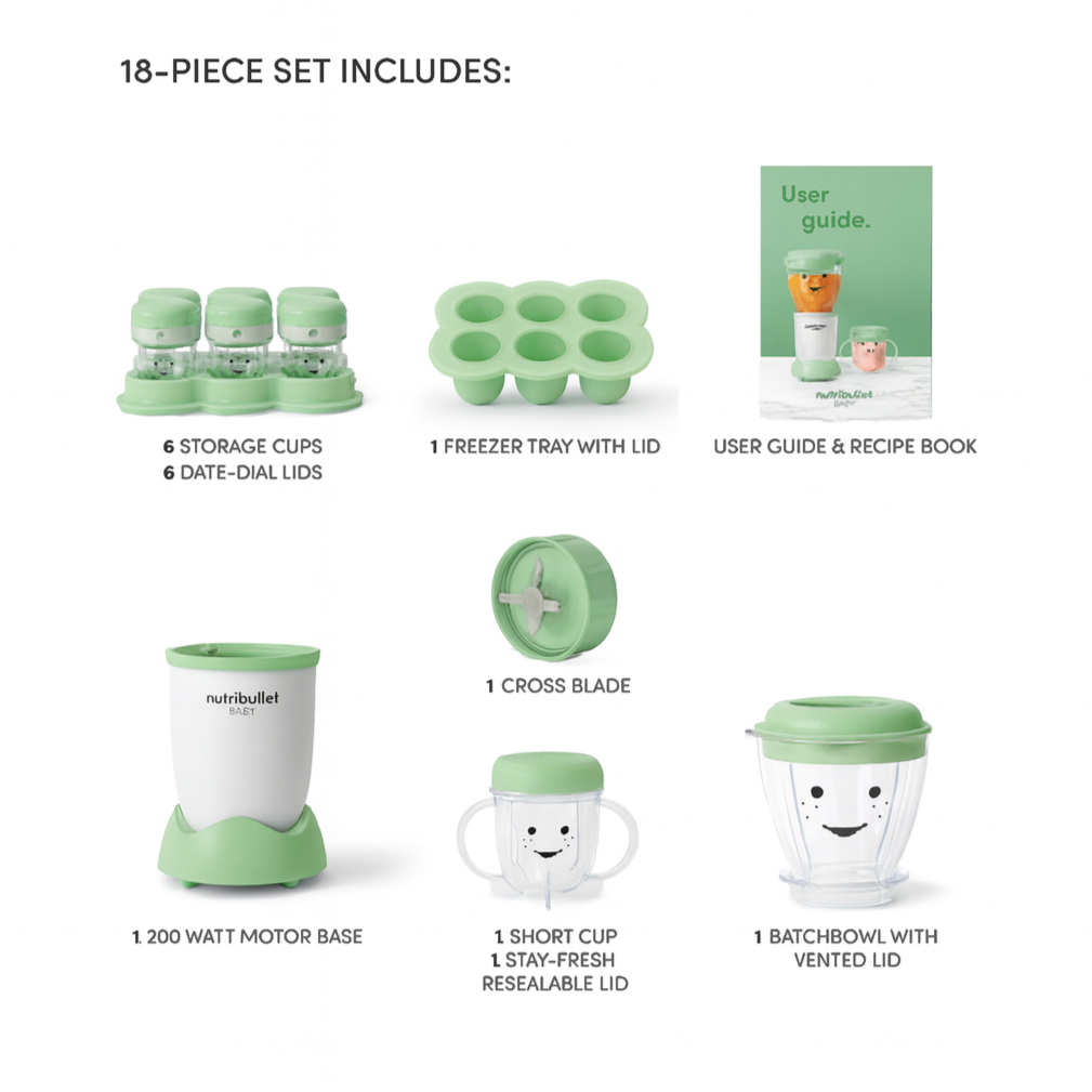 Baby Bullet Blender 18 Pc Full Set